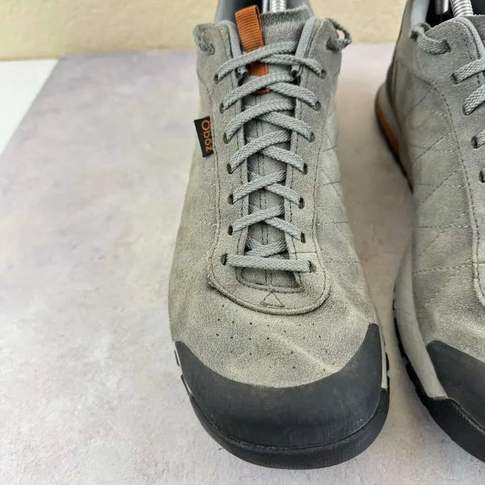 Oboz Bozeman Low Gray Suede Leather Hiking Trail Shoes Mens Size US 11.5